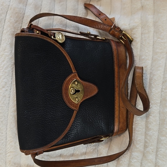 Dooney & Burke Vintage Leather Crossbody Bag - Picture 1 of 14